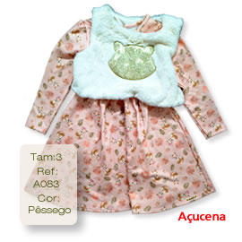 Conjunto Vestido e Colete