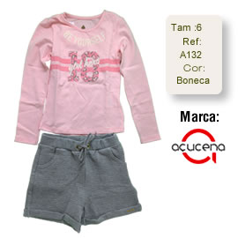 Conjunto Blusa Cotton e Shots