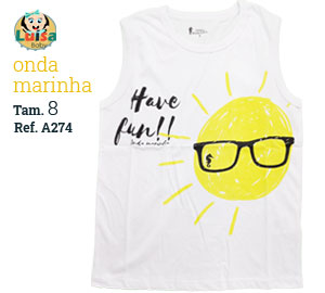 Regata em Meia Malha com Estampa